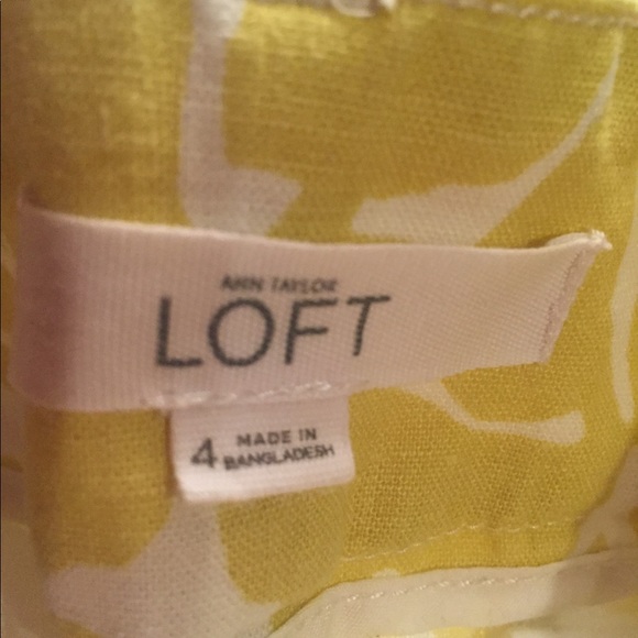 Yellow and White Loft Shorts - Picture 4 of 4